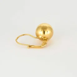 Boucles d’oreilles or jaune vintage