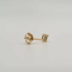 Boucles d’oreilles or jaune et diamants