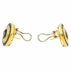 Boucles d'oreilles Or jaune Saphir