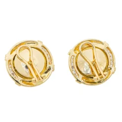 Boucles d'oreilles Or jaune Perle