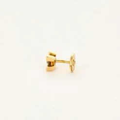 Boucles d'oreilles or jaune et diamants