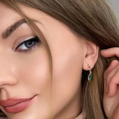 Boucles d'oreilles or jaune 18k