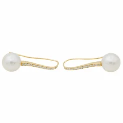 Boucles d'oreilles Or jaune Perle de culture