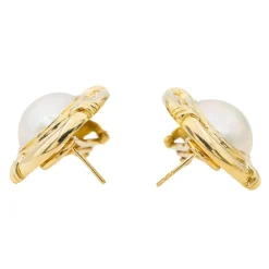 Boucles d'oreilles Or jaune Perle