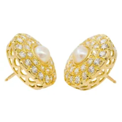 Boucles d'oreilles Or jaune Diamant
