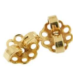 Boucles d'oreilles or jaune diamants