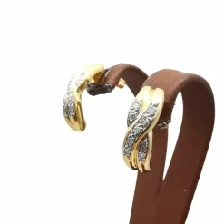 Boucles d'oreilles or jaune & diamants