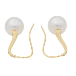 Boucles d'oreilles Or jaune Perle de culture