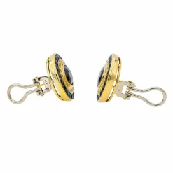 Boucles d'oreilles Or jaune Saphir