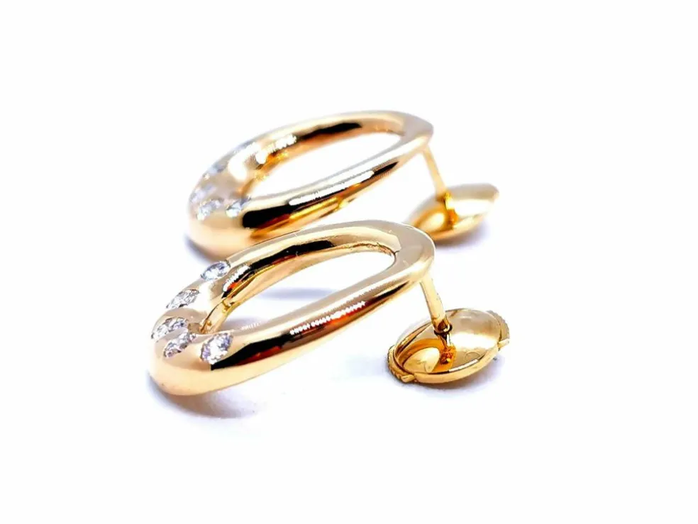 Boucles d'oreilles Or jaune Diamant