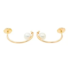 Boucles d'oreilles Or rose Perle