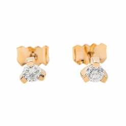 Boucles d'oreilles Or rose Diamant
