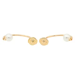 Boucles d'oreilles Or rose Perle
