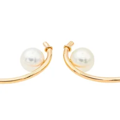 Boucles d'oreilles Or rose Perle