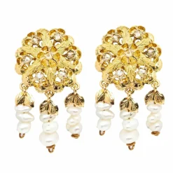 Boucles d'oreilles originales KESHI 1900 avec Diamants