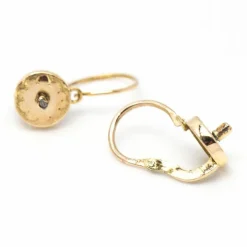 Boucles d'oreilles originales 1800 en or jaune