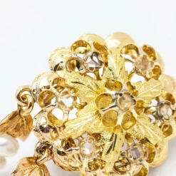Boucles d'oreilles originales KESHI 1900 avec Diamants