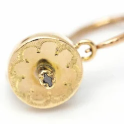 Boucles d'oreilles originales 1800 en or jaune
