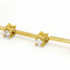 Boucles d'oreilles PAPARADSHA or jaune