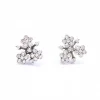 Boucles d'oreilles PASQUALE BRUNI Or blanc fleur de Diamants