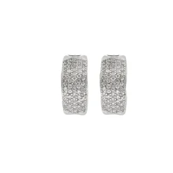 BOUCLES D'OREILLES PAVAGE DIAMANTS