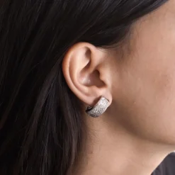 BOUCLES D'OREILLES PAVAGE DIAMANTS
