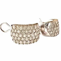 BOUCLES D'OREILLES PAVAGE DIAMANTS