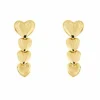 Boucles d'oreilles pendantes en forme de cœur