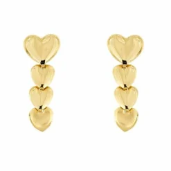 Boucles d'oreilles pendantes en forme de cœur