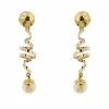 Boucles d'oreilles pendantes en perles