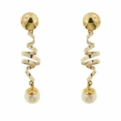 Boucles d'oreilles pendantes en perles