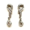 Boucles d'oreilles Pendantes Or blanc Diamant