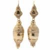 Boucles d'oreilles pendantes en or