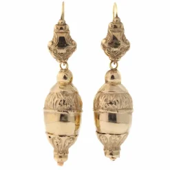 Boucles d'oreilles pendantes en or