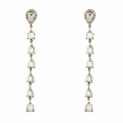 Boucles d'oreilles pendantes en diamant