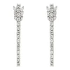 Boucles d'oreilles Pendantes Or blanc Diamant