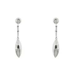 Boucles d'oreilles pendantes avec diamants