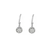Boucles d’oreilles pendantes diamants or blanc