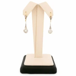 Boucles d'oreilles pendantes en diamant
