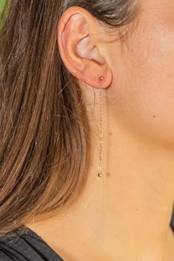 Boucles d'oreilles Pendantes Or rose