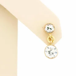 Boucles d'oreilles pendantes en diamant