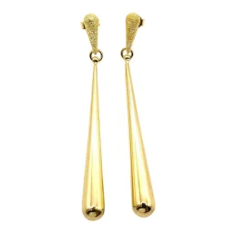 Boucles d'oreilles pendants en or jaune