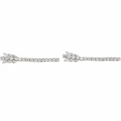 Boucles d'oreilles Pendantes Or blanc Diamant