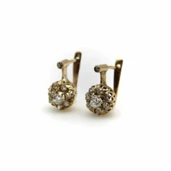 Boucles d'oreilles pendantes à fleurs