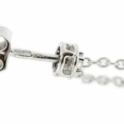 Boucles d'oreilles pendantes en perles et diamants