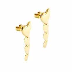 Boucles d'oreilles pendantes en forme de cœur
