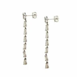 Boucles d'oreilles pendantes en diamant
