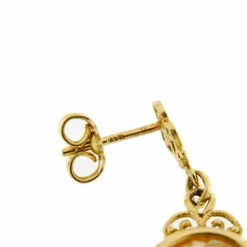Boucles d'oreilles pendantes Camée