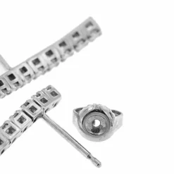 Boucles d'oreilles pendantes en diamant