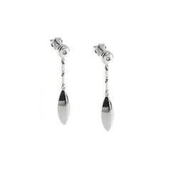 Boucles d'oreilles pendantes avec diamants